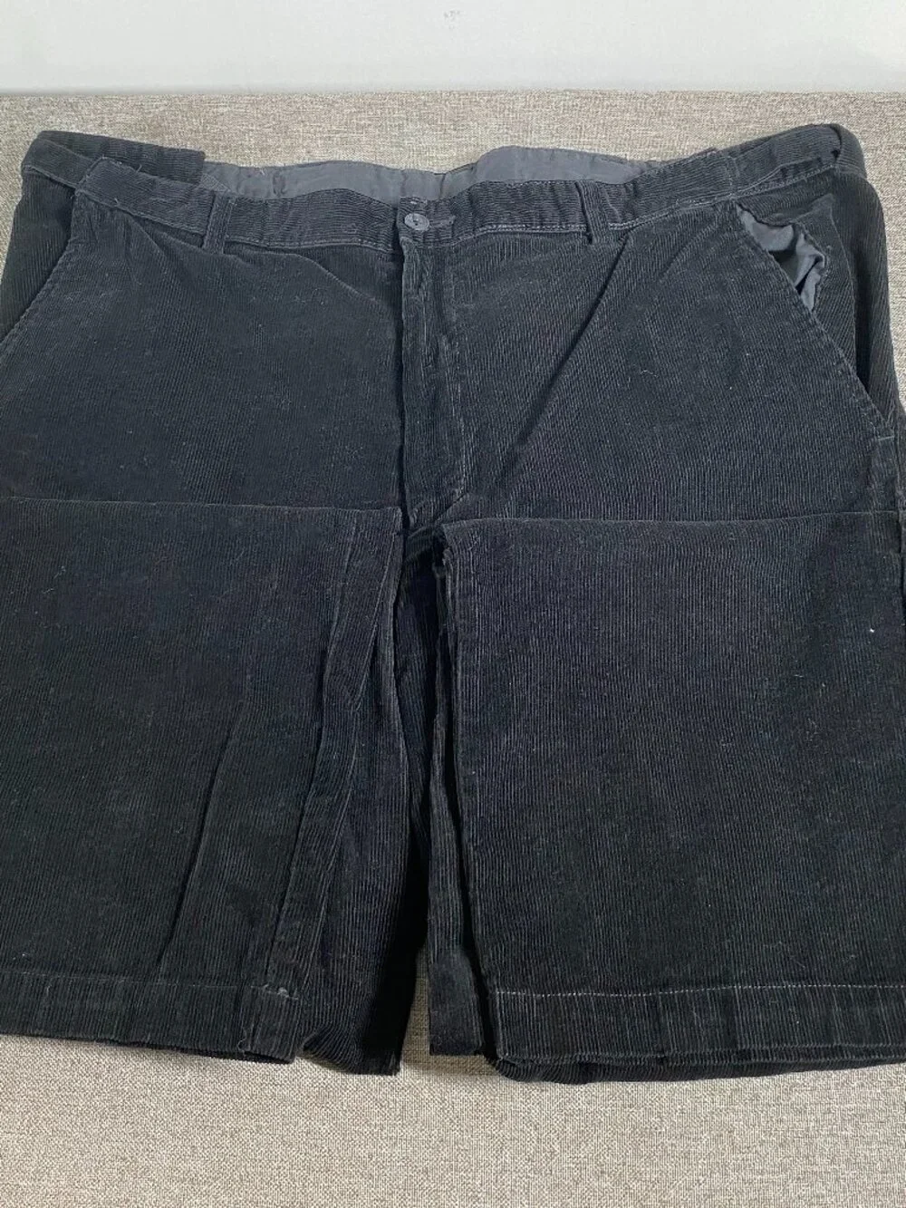 Croft & Barrow Corduroy Dress Pants Men's 40 x 32 High Rise Black Casual